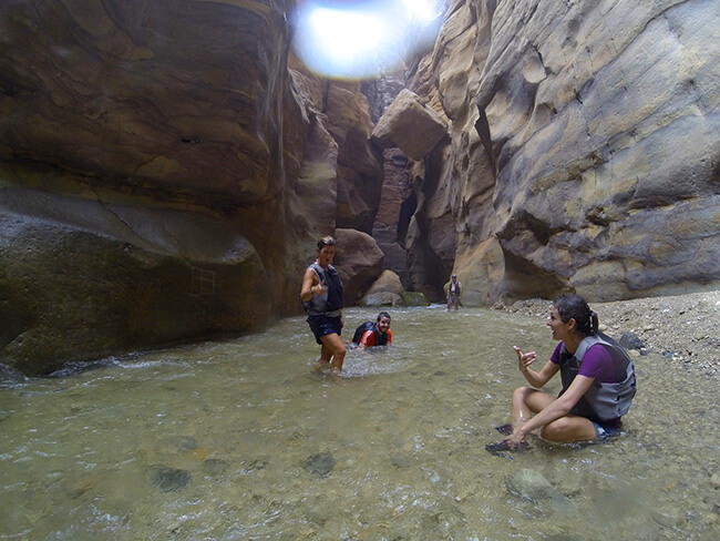 Barranquismo en Jordania