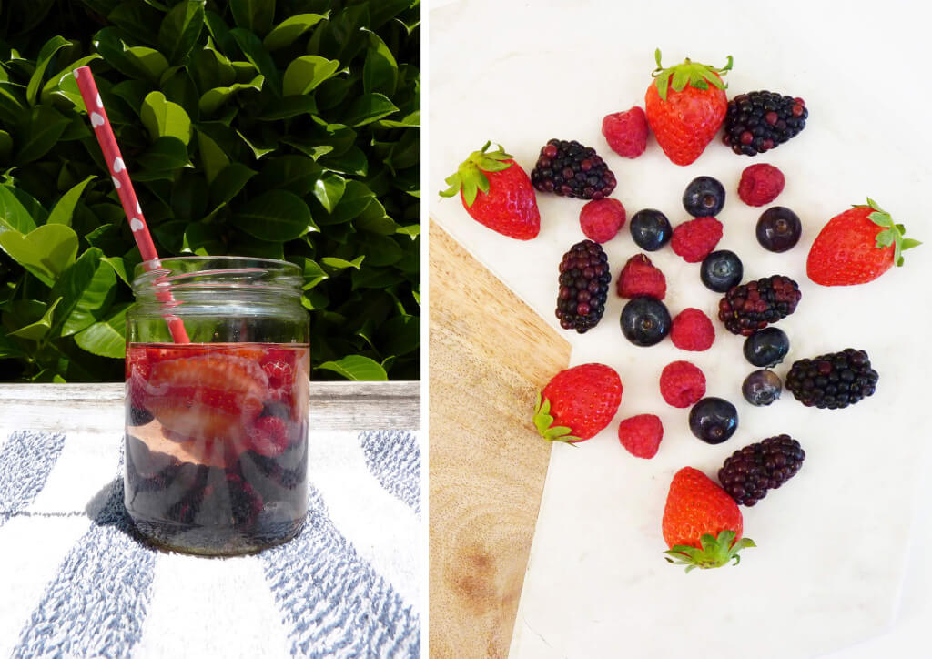 Refresco de frutos rojos