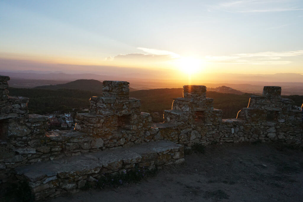 Atardecer desde el castillo de Begur