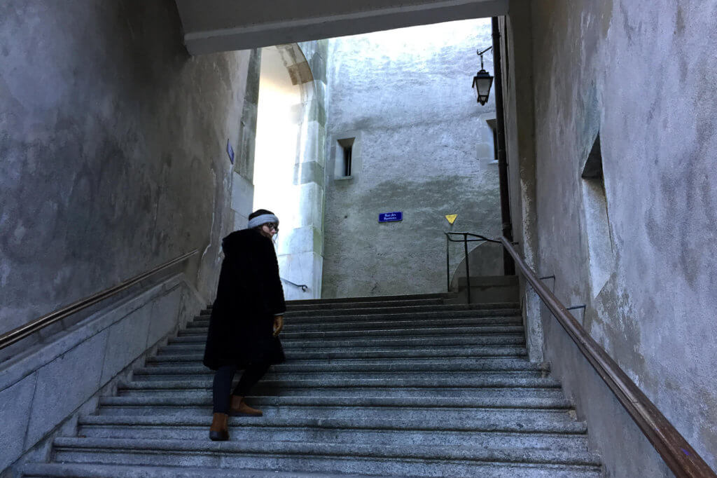 Escaleras que ver en el casco antiguo de Ginebra