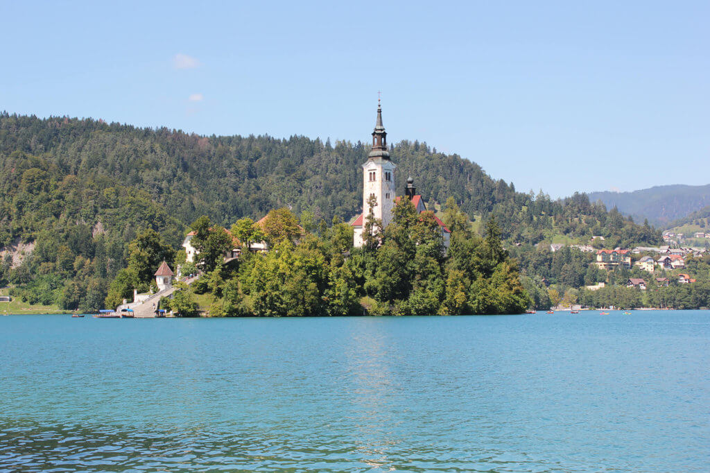 Iglesia de la Concepción en el Lago de Bled