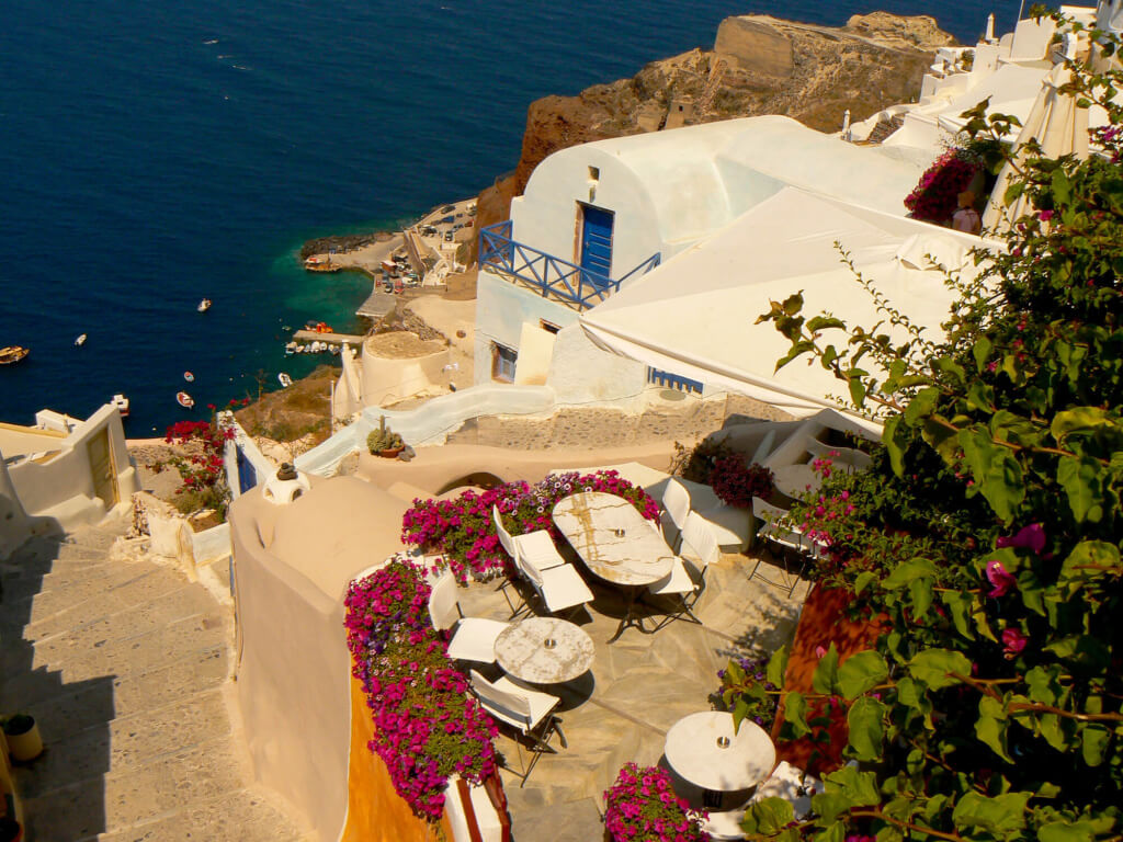 Santorini terraza